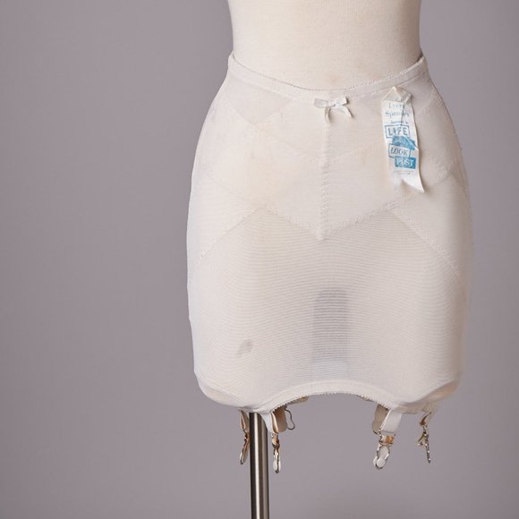 Vintage Deadstock 1950s Girdle With Garter Clips